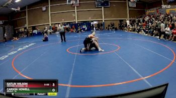 174 lbs Quarterfinal - Carson Howell, Menlo vs Gatlin Wilson, Western Wyoming