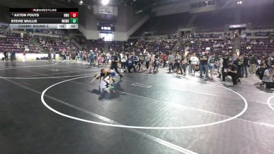 53 lbs 3rd Place Match - Stevie Mullis, Wrecking Crew Wrestling Club vs Axton Fouts, Ridge Wrestling Club