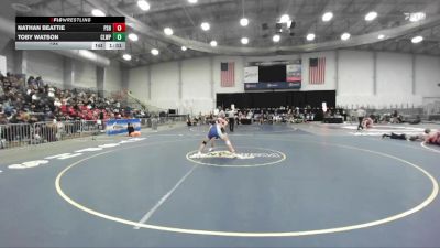 152 lbs Round 2 (3 Team) - Toby Watson, Chautauqua Lake-Westfield-Panama vs Nathan Beattie, Peru Sr HS