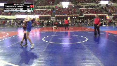 106 lbs Cons. Semi - Kaidynce Alexander, Moorcroft Mat Masters vs Campbell Szymanski, Helena Wrestling Club