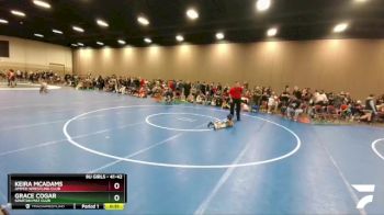41-42 lbs Cons. Semi - Keira McAdams, Amped Wrestling Club vs Grace Cogar, Spartan Mat Club