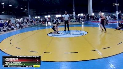 90 lbs Round 2 - Landon Reed, Combat Athletics vs Michael Holuka, Great Neck Wrestling Club