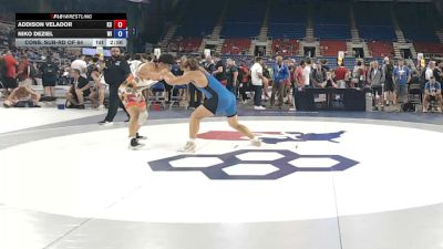 190 lbs Cons. Sub-rd Of 64 - Addison Velador, Kansas vs Niko DeZiel, Wisconsin