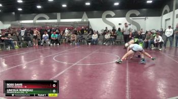 112 lbs Semis & 1st Wrestleback (8 Team) - Ross Davis, Gotcha National vs Lincoln Robideau, Minions Black (GA)