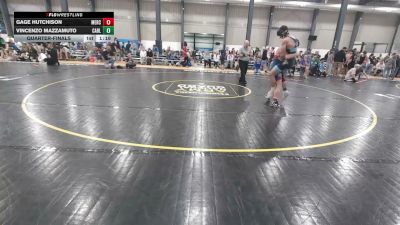 140 lbs Quarterfinal - Gage Hutchison, Mercersburg vs Vincenzo Mazzamuto, Carlisle