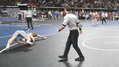 D 1 190 lbs Quarterfinal - Caleb Shartle, St. Paul`s vs Holden LeBoeuf, H.L. Bourgeois