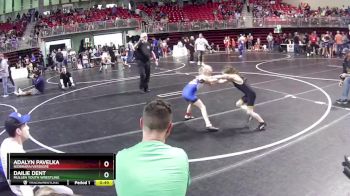 52-53 lbs Quarterfinal - Dailie Dent, Mullen Youth Wrestling vs Adalyn Pavelka, Niobrara/Verdigre