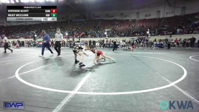 67 lbs Consolation - Stetson Scott, Cowboy Wrestling Club vs Riley Mcclure, Raw Wrestling Club