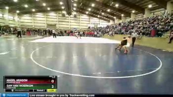 157 lbs Cons. Round 4 - Sam Van Woerkom, Lone Peak vs Angel Aragon, Mountain View