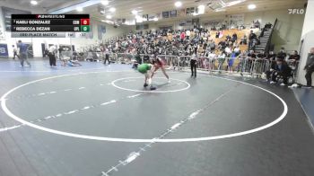 110 lbs 3rd Place Match - Kaeli Gonzalez, Corona Del Mar vs Rebecca Dezan, Upland