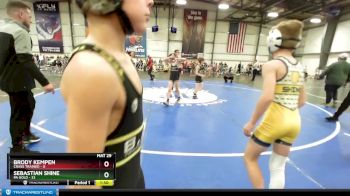 72 lbs Rd# 2 10:30am Friday - Sebastian Shine, PA Gold vs Brody Kempen, Crass Trained