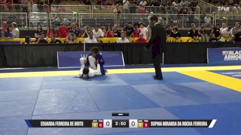 Sophia Miranda Da Rocha Ferreira vs Eduarda Ferreira De Brito 2025 Pan Kids Jiu-Jitsu IBJJF Championship