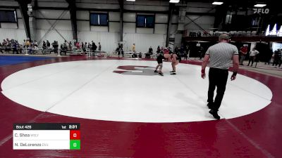 157 lbs Quarterfinal - Cj Shea, Wesleyan vs Nicholas DeLorenzo, Delaware Valley