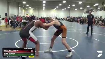 126 lbs Cons. Round 3 - Silas Willamson, Whittemore-Prescott vs Evan Yeakey, Quincy WC