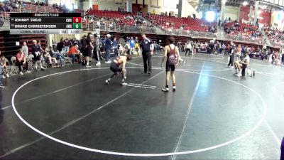 102 lbs Cons. Round 1 - Drake Chrisetensen, Amherst Wrestling Club vs Johnny Trejo, CWO