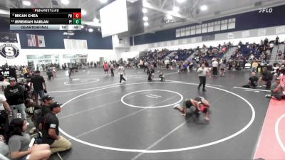 108-113 lbs Quarterfinal - Jeremiah Sablan, Poway Elite vs Micah Chea, Powerline Wrestling