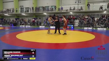 65kg Champ. Round 1 - Felix Bosse, Black Bears WC vs Tristan Robins, Lakehead WC