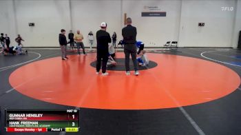 69-71 lbs Champ. Round 1 - Hank Freeman, Contenders Wrestling Acadamy vs Gunnar Hensley, Red Cobra WA