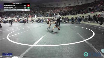 55 lbs Consi Of 8 #2 - Bryton Foster, Cushing vs Tristan Garland, Berryhill Wrestling Club