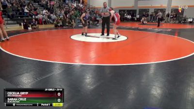 JV-9 lbs Round 4 - Sarah Cruz, Burlington vs Cecelia Gryp, Williamsburg