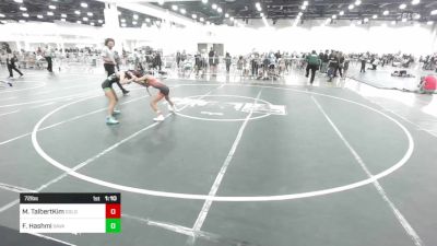 72 lbs Rr Rnd 5 - Makaylie TalbertKim, Golden Backs MRTC vs Faith Hashmi, Savage House WC