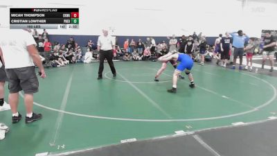 160 lbs 5th Place - Micah Thompson, Ckwa-hs vs Cristian Lowther, Pheonix Wrestling-Red-HS