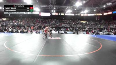 3A 132 lbs Champ. Round 1 - Peter Fabbi, Clearwater Valley vs Parley Banks, Challis