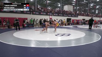 92 kg Champ. Rd Of 64 - Brody Sampson, Hawkeye Wrestling Club vs Peyton Lemon, EWC