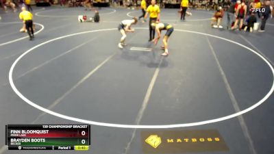 139 Championship Bracket Cons. Round 6 - Brayden Boots, Becker vs Finn Bloomquist, Prior Lake