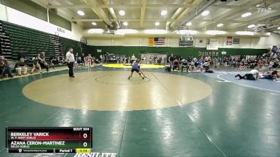 115 lbs Cons. Round 2 - Azana Ceron-Martinez, Kelso (Girls) vs Berkeley Varick, W. F. West (Girls)