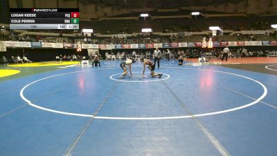 120 lbs Quarters & Wb (16 Team) - Cole Perrin, Delaware Military Academy vs Logan Keese, Poquoson
