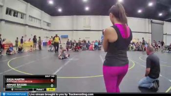 53 lbs Round 2 - Arman Bassiri, Pinning Pythons vs Julia Martin, BEASTWORKS WRESTLING CLUB