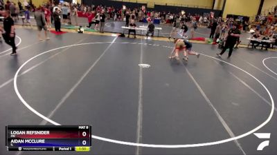 113 lbs Cons. Round 3 - Logan Refsnider, MN vs Aidan McClure, IL