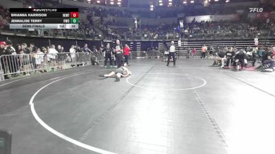 127 lbs Semifinal - Brianna Harrison, Newton vs Jennalise Terry, Fiwc