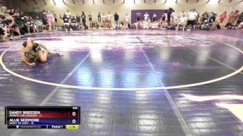 105 lbs Round 2 (10 Team) - Sandy Breeden, MoWest Fire Dragons vs Allie Skidmore, Husky WC Navy