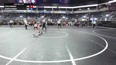 80.8-85.6 lbs Final - Tayah Beeman, Darkhorse WC vs Alexcia Duran, South Central Punishers