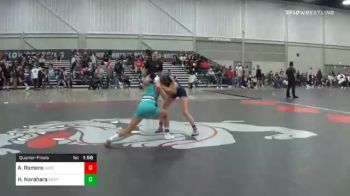 118 lbs Quarterfinal - Alazaye Romero, Ascend Wrestling Academy vs Haley Narahara, Grapplers Hi