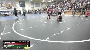 150 lbs Cons. Round 3 - Cameron James, Centennial/Corona vs Morgan Khun, South Torrance