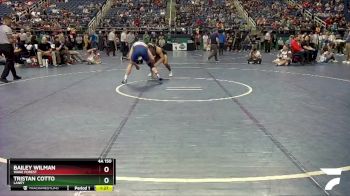 4A 150 lbs Semifinal - Tristan Cotto, Laney vs Bailey Wilman, Wake Forest