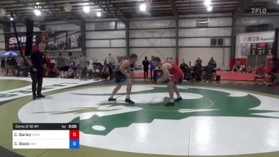 86 kg Consi Of 32 #1 - Colt Barley, Spartan Combat RTC/ TMWC vs Cael Black, Mat Town USA