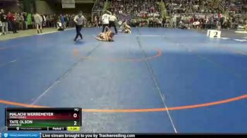 152 lbs Champ. Round 1 - Malachi Werremeyer, Fargo Davies vs Tate Olson, Bismarck