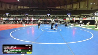 106 lbs Semis & Wb (16 Team) - Joseph Norman, Canon-McMillan vs Vince Von Bernewitz, Great Bridge