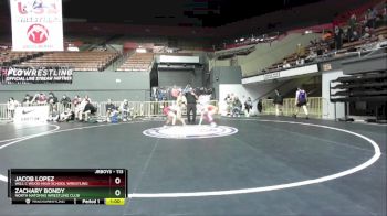 113 lbs Cons. Round 2 - Jacob Lopez, Will C Wood High School Wrestling vs Zachary Bondy, North Natomas Wrestling Club