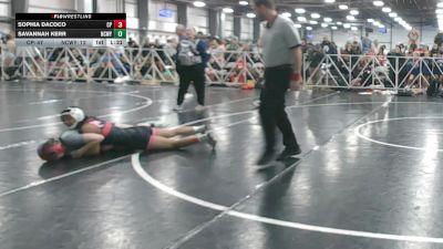 110 lbs Round 1 (9am Friday) - Sophia Dacoco, Cali Pink vs Savannah Kerr, NCWAY National Team