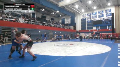189 lbs Quarterfinal - Jake Mundorff, Ligonier Valley vs Carmine Battaglia, Beaver C.C.
