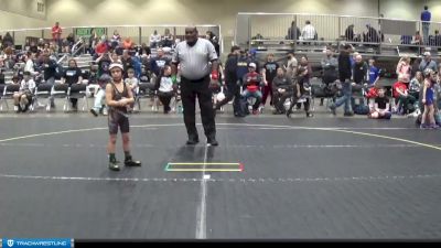 53 lbs Champ. Round 1 - Miles Kennedy, Pack Elite vs McClain Mullen, Vicksburg