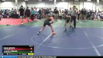 84 lbs Round 2 (8 Team) - Isaac Brown, Ohio Dawgz vs Curtis Cubbage, 84 Athletes
