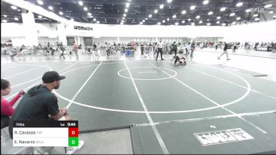 74 lbs Consi Of 4 - Ryatt Cavazos, Top Rank vs Esteban Navarro, Delano Diablos WC
