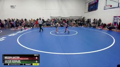 85-87 A Round 2 - Bryson Gatten, Glenrock Intermediate Middle School vs Victor Konkler, Centennial Middle School