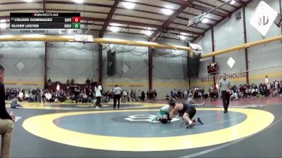 120 lbs Cons. Round 2 - Cruzer Dominguez, Creighton Prep vs Oliver Lester, Dublin Coffman
